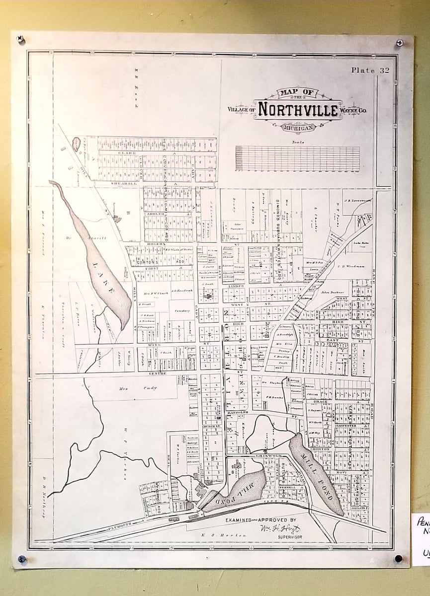 Vintage Northville Map Dancing Eye Gallery