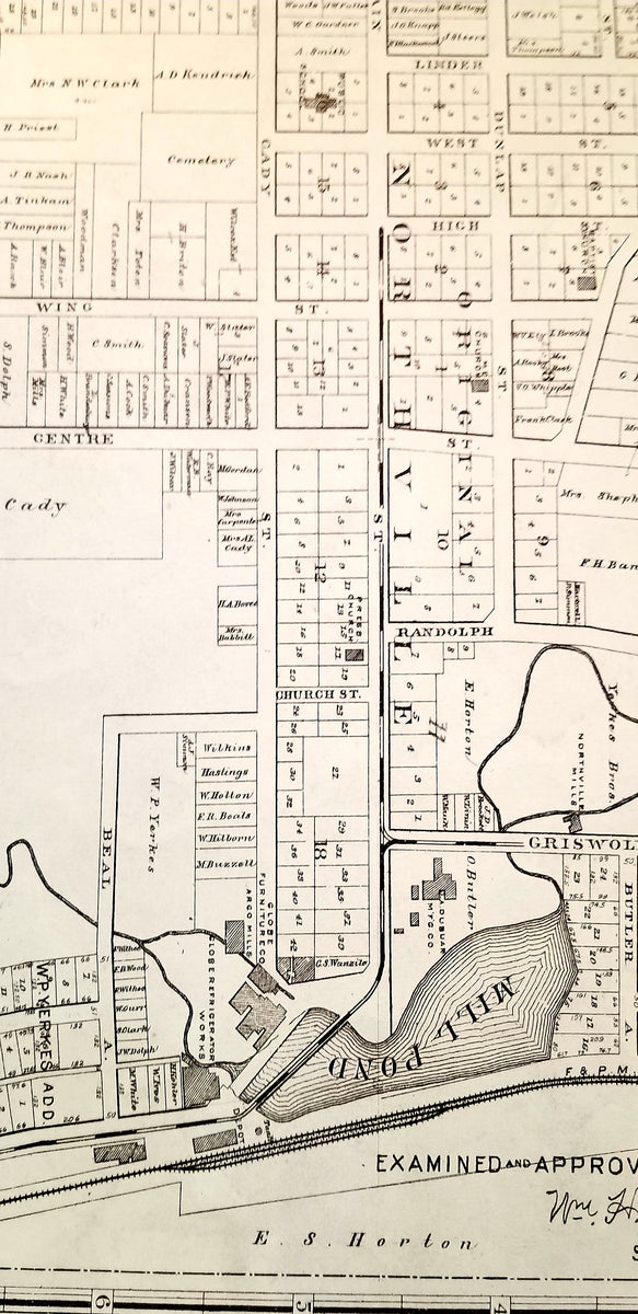 Vintage Northville Map Dancing Eye Gallery