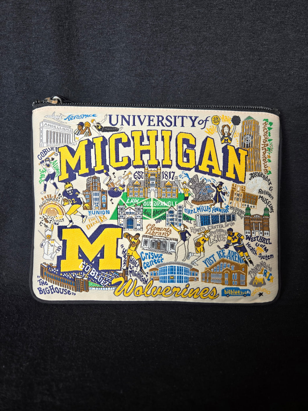 U of M Zipper Pouch