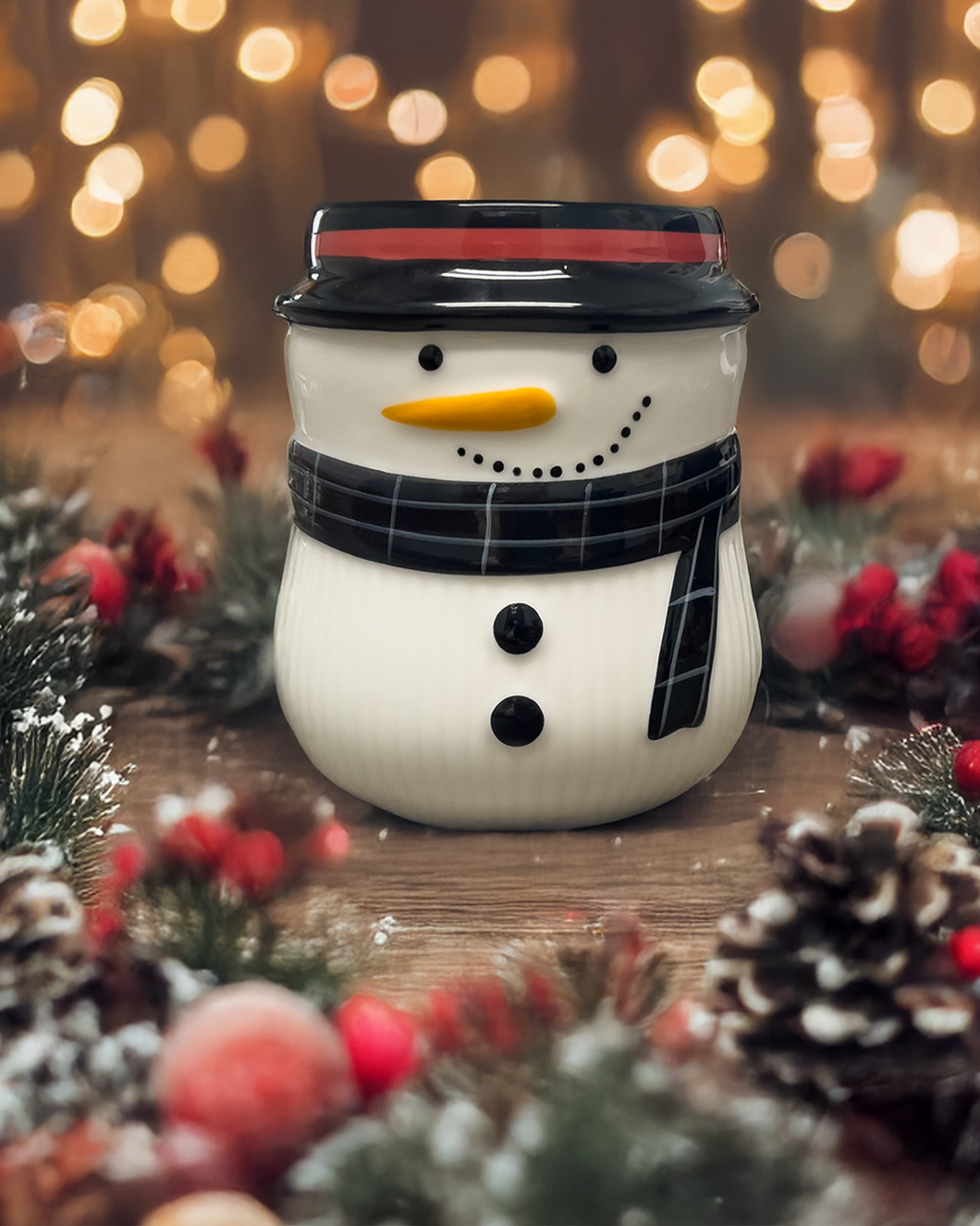 Snowman Candle