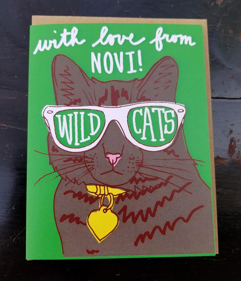 Novi Wildcats With Love Card