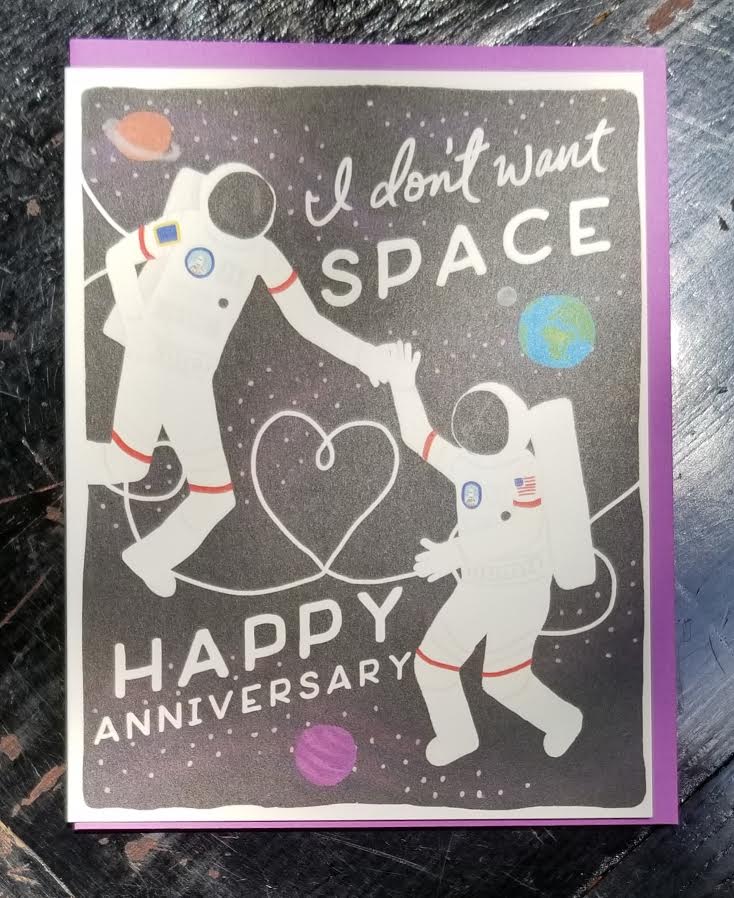 Happy Anniversary Space Card