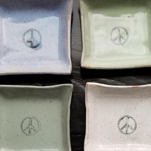 Peace Sign Trinket Dish
