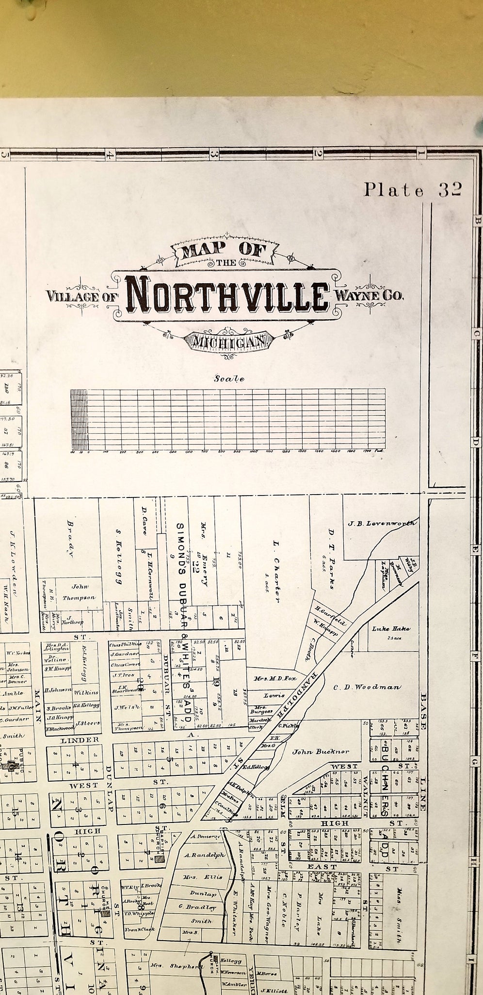 Vintage Northville Map Dancing Eye Gallery