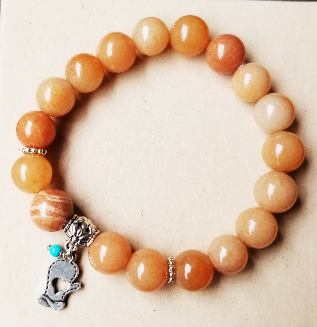 Pumpkin Quartz Bracelet