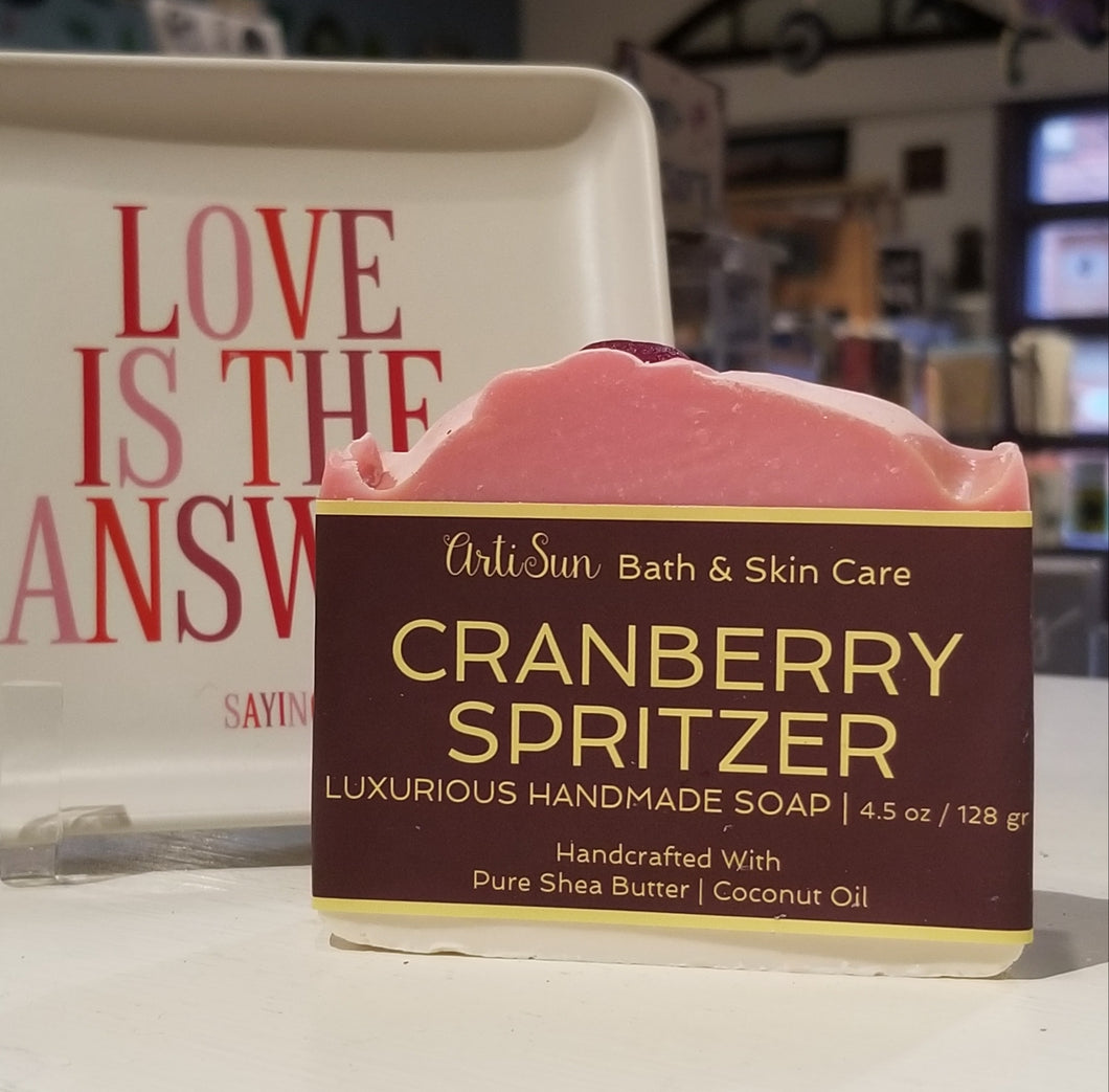 A Cranberry Spritzer Soap