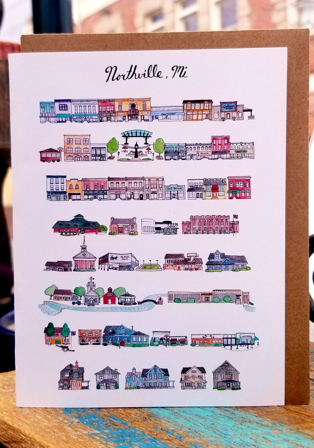 A Northville Buildings Print