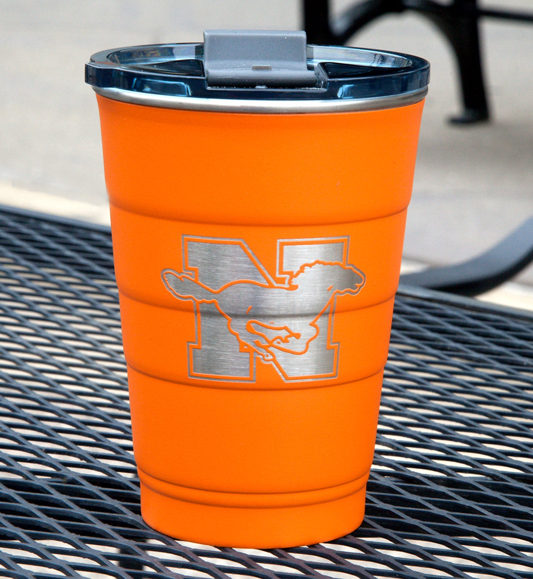 Northville Mustang Logo Tumbler In Orange