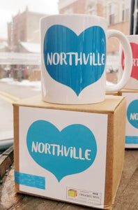 A Blue Heart Northville Mug