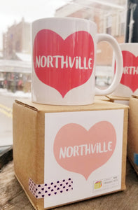 A Pink Heart Northville Mug